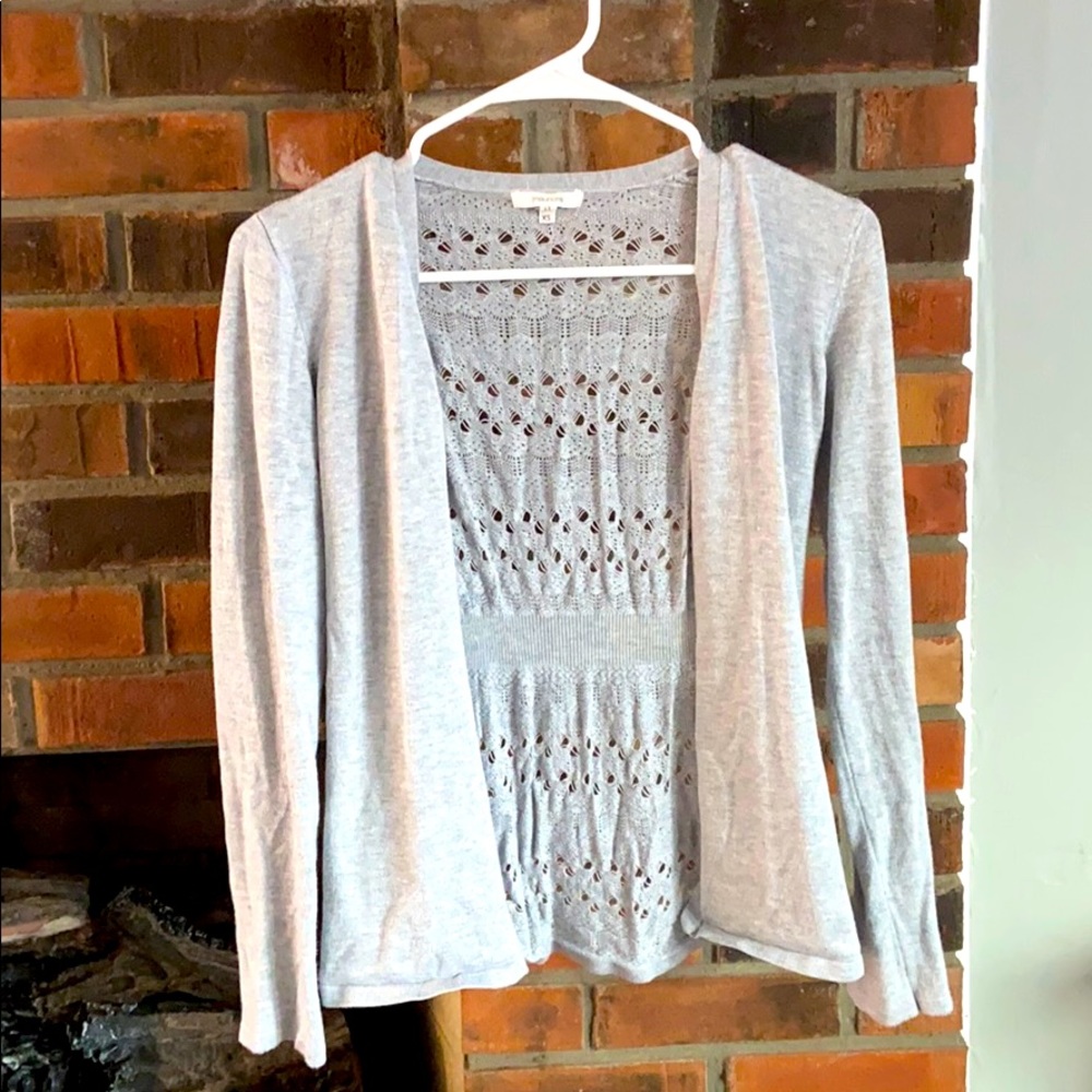 Light gray cardigan